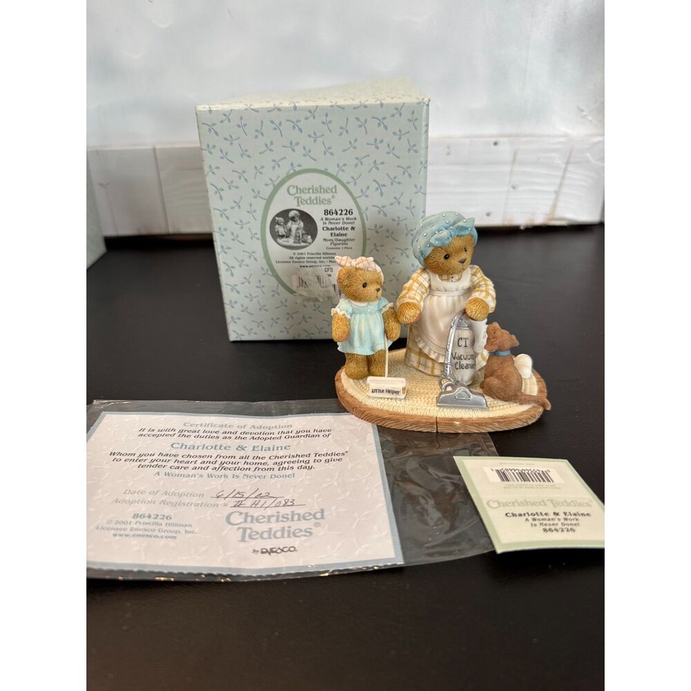 Cherished Teddies 864226 Charlotte & Elaine "A Woman's Work Is Never Done"